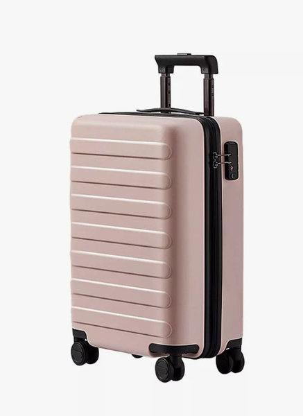 Чемодан Xiaomi NINETYGO Rhine Luggage 100 л, размер 28", розовый ...