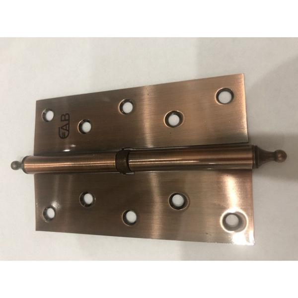 Петля стальная врезная с подшипником разъёмная 120*80*3, цвет медь(2 ...