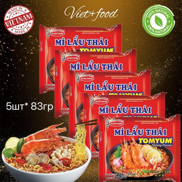 Характеристики Лапша быстрого приготовления MI LAU THAI 5*83гр ...