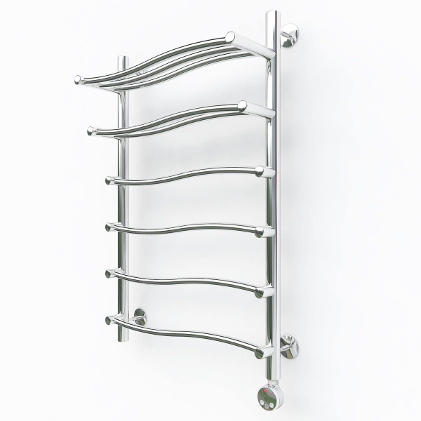 Электрический полотенцесушитель Bonna Steps V 500x500 С Полкой , Хром ...