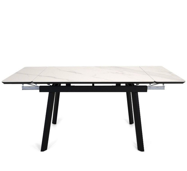 Стол обеденный Раздвижной Стол с керамогранитом Татами-3C White marble ...