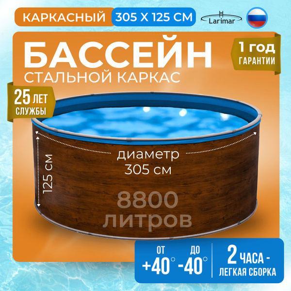 Бассейн Каркасный Larimar целевая аудитория: Взрослая - купить по ...