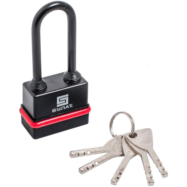 Замок КНР "Булат", навесной всепогодный, ВС 3-Н55-01 ПЛ, 56 мм, диаметр ...