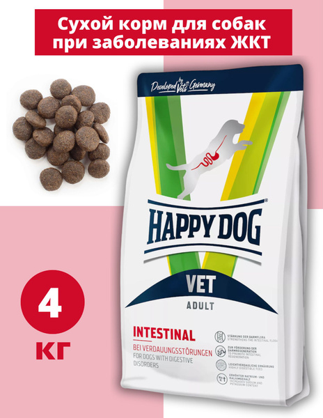 Сухой корм Happy Dog VET Diet Intestinal для собак с чувствительным ...
