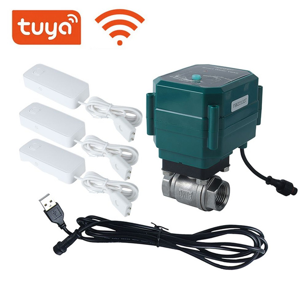 Tuya WIFI датчик уровня воды DN15(1/2") кран из нержавеющей стали ...