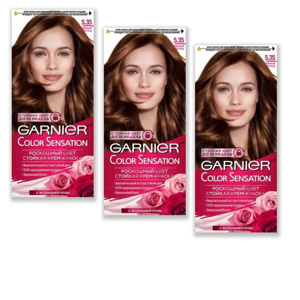Стойкая крем-краска Garnier Color Sensation Роскошь цвета, 5.35 Пряный ...