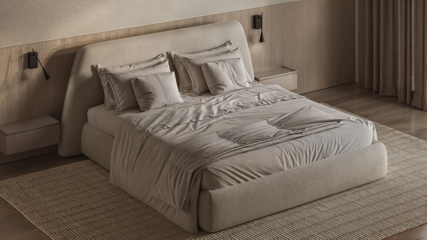 Кровать двуспальная ROCCO BED 4, 200х200 см с подъемным механизмом ...