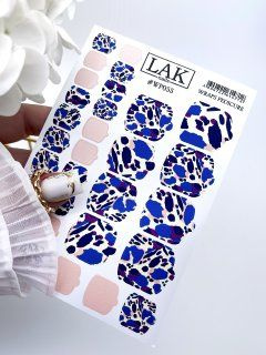 Пленка для педикюра от LAK_NAILS, набор наклеек для ногтей море, волны ...