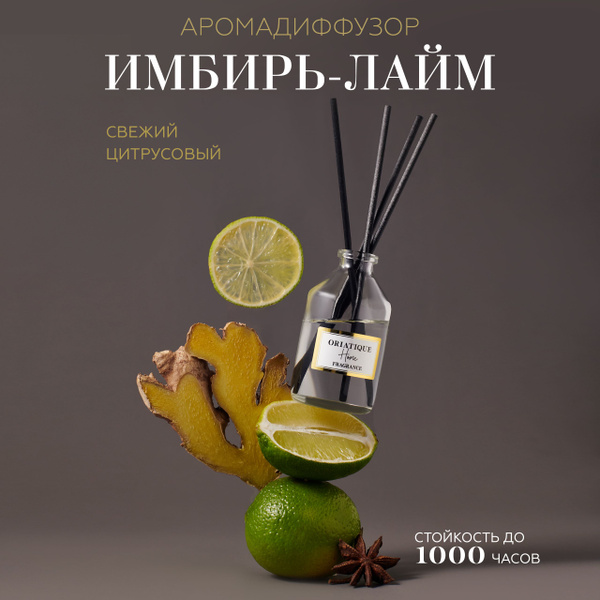 Ароматический диффузор BISOU BIO-PROFESSIONAL, Жидкий, Лимон, Лайм, 40 ...