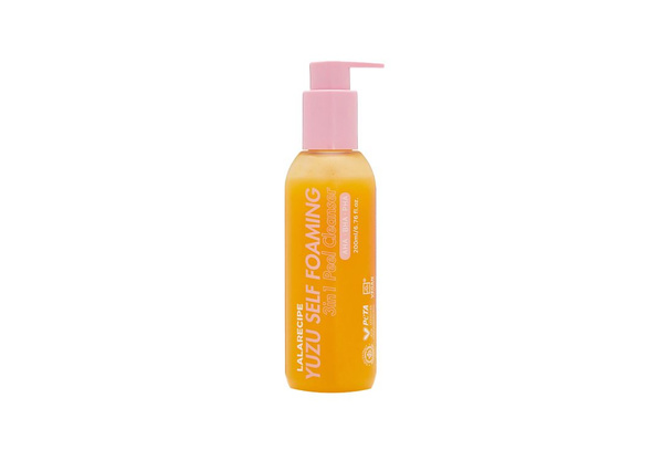 Lalarecipe yuzu self foaming 3in1 cleanser. Lalarecipe yuzu self foaming 3in1 cleanser