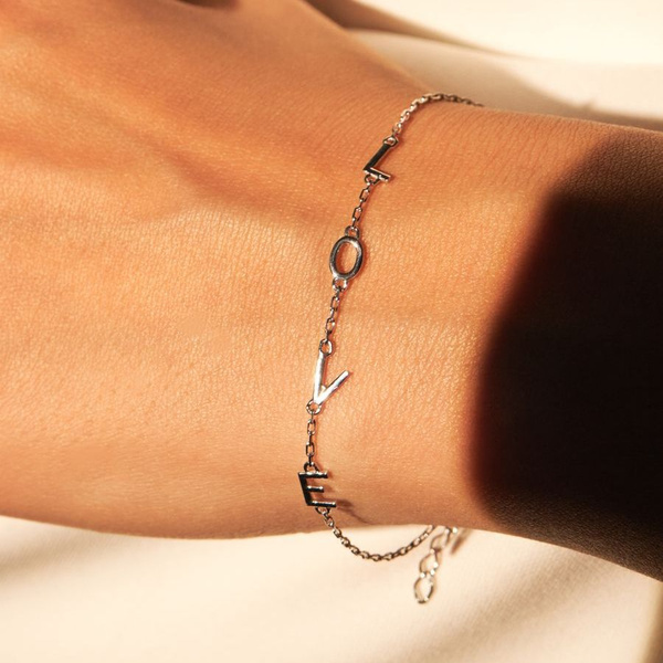 SNR Браслет на руку с буквами серебро 925 - купить с доставкой по ...