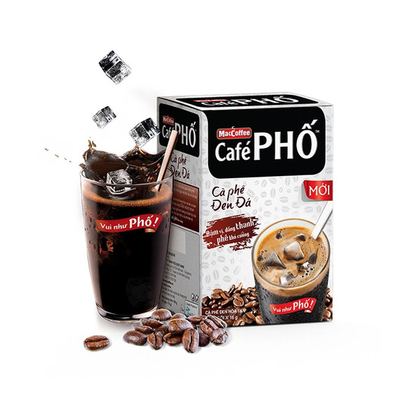 Кофе растворимый MacCoffee Cafe PHO Den Da, 10 пак, 160 г, Вьетнам ...