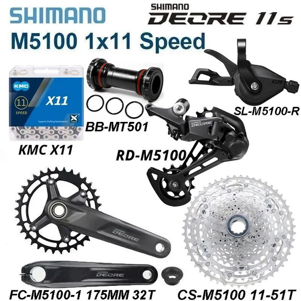 Shimano Deore M5100, группа скоростей 1x11, переключение SL-R/RD-SGS ...