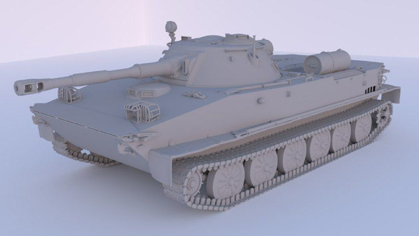 ПТ-76 Советский плавающий танк сборная модель танка в масштабе 1 72 ...
