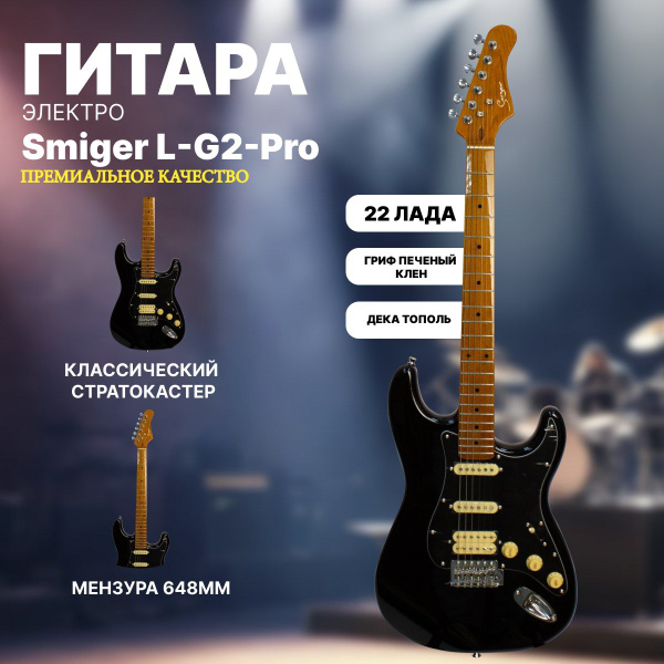 Электрогитара Стратокастер Stratocaster Smiger L-G2-PRO - купить с ...
