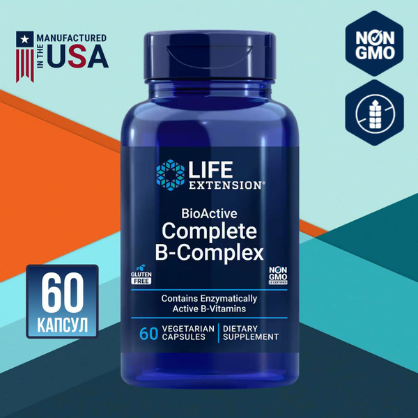 Life Extension Витамины группы B Complete B-Complex, 60 капсул - купить ...