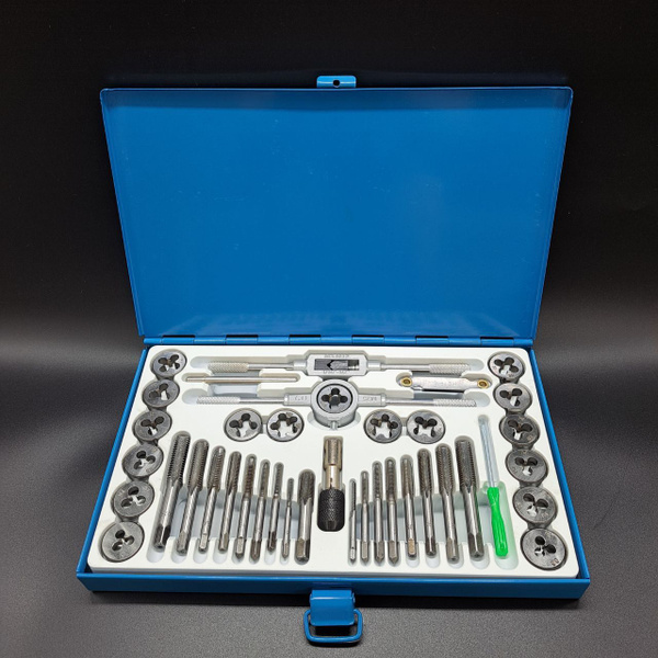 Набор инструментов плашек и метчиков 40 предметов - купить с доставкой ...