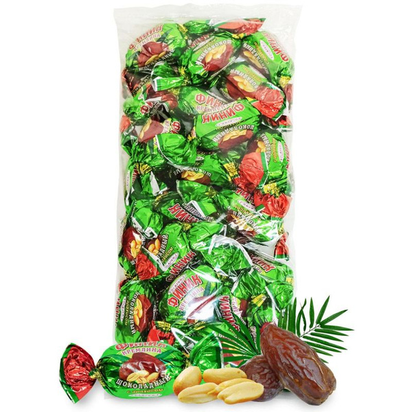 Конфеты шоколадные Кремлина финик в шоколаде с арахисом, 1кг - купить с ...