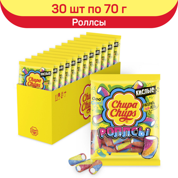 Мармелад жевательный Chupa Chups Роллсы, мармелад чупа чупс роллсы ...