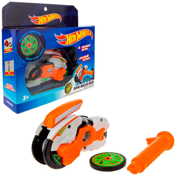 Игровой набор 1 Toy Hot Wheels, Spin Racer mini ''Рыжий Ягуар ...