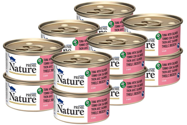 PRIME NATURE TUNA & SALMON для взрослых кошек с тунцом и лососем в желе ...