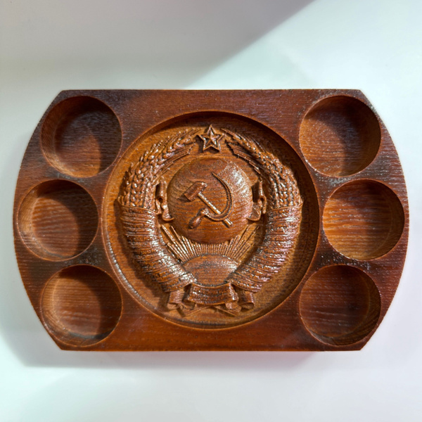 Шотница деревянная, подставка для рюмок и стопок, сервировочная доска ...