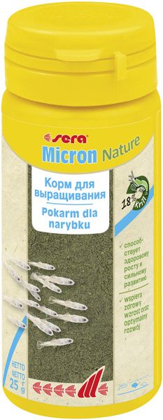 Корм для мальков Sera Micron Nature, 50 мл, 25 гр - купить с доставкой ...