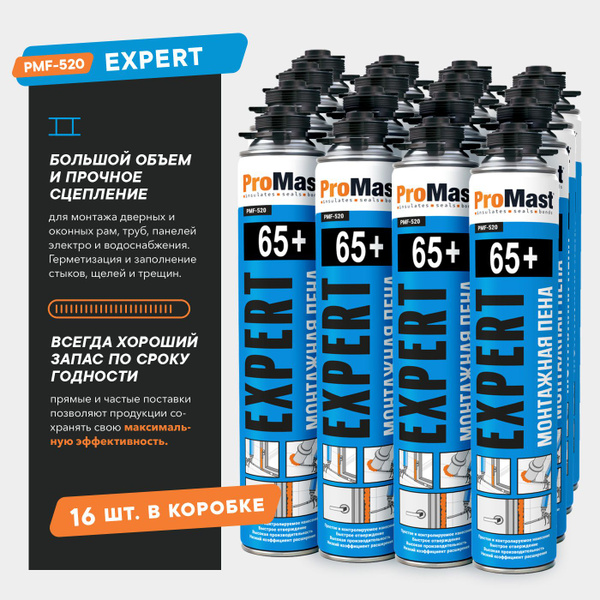 ProMast Expert, профессиональная монтажная пена под пистолет, 750 мл ...