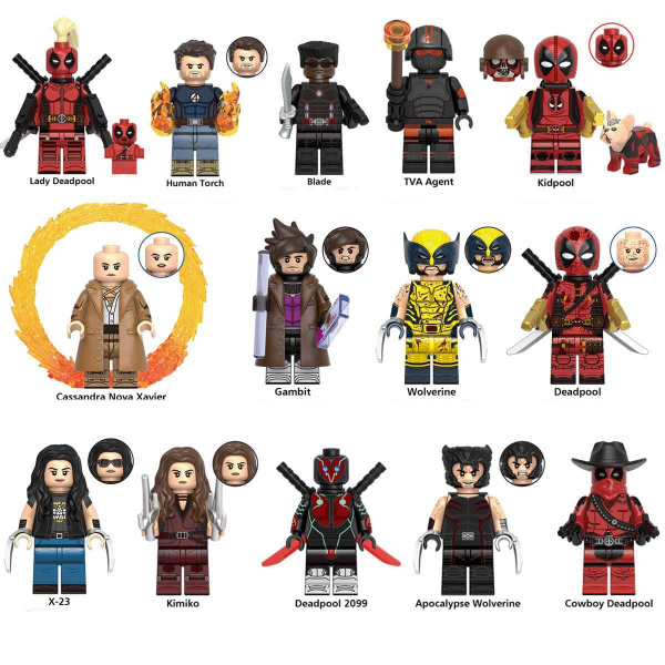 Набор минифигурки Дэдпул и Росомаха( Deadpool & Wolverine) / совместим ...