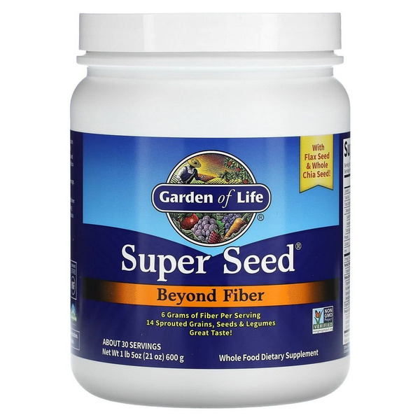 Пищевая добавка Гарден оф Лайф, Super Seed, больше чем клетчатка, 600 г ...