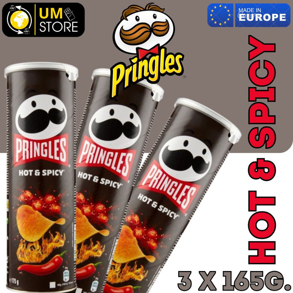 Чипсы Pringles (Принглс) Острые специи (Hot and Spicy) 495гр/ 3шт*165гр ...