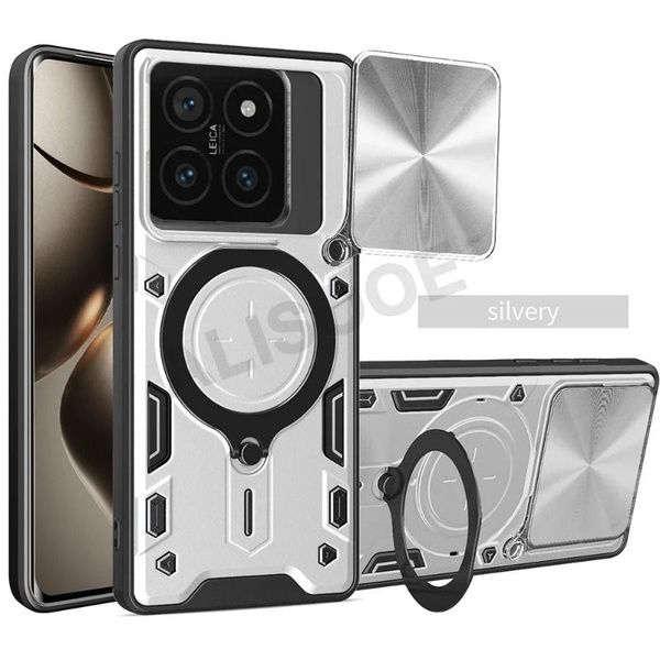 Слайд-камера Funda для Xiaomi 14T Pro Case Armor Slide Lens Магнитное ...