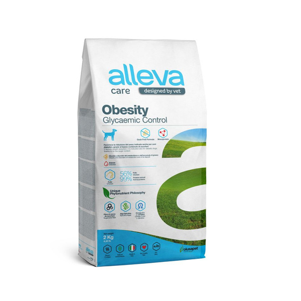Alleva Care Dog Obesity Glycaemic control Корм для собак Обесити 2 кг ...