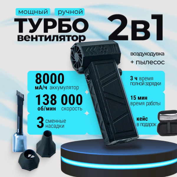 Турбо вентилятор, воздуходувка аккумуляторная, ветродуйка, продувка для ...