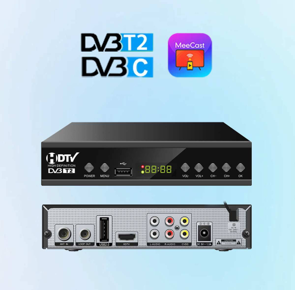 Смарт ТВ приставка 4k HEISHE DVB-T2 H.264 STB купить на OZON по низкой ...