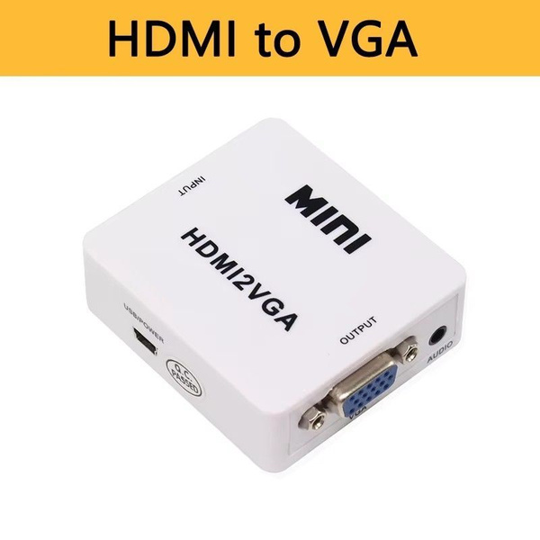 Характеристики 1080P Адаптер HDMI для VGA, с выходом VGA и аудио, с ...