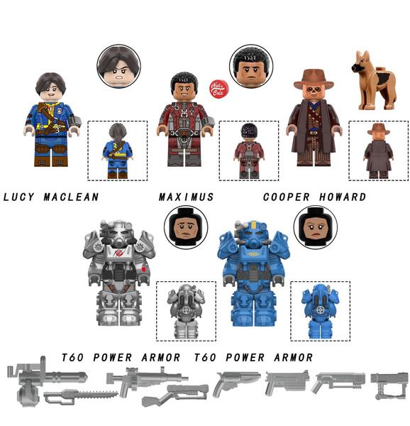 Набор минифигурок Фоллаут / Fallout совместимы с конструкторами лего ...