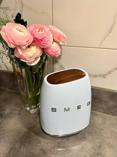 Набор ножей с подставкой Smeg купить c доставкой на OZON по низкой цене ...