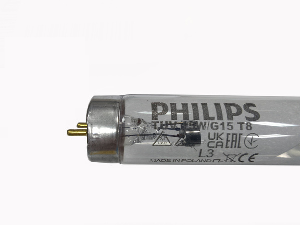 Лампа бактерицидная ультрафиолетовая PHILIPS TUV, 15 Вт, G13 ...