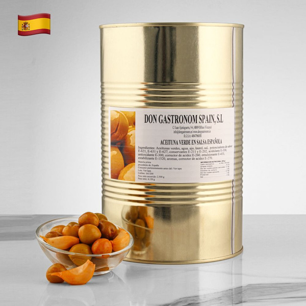 Оливки Мансанилья (MANZANILLA) зеленые крупные в соусе Сальса с ...