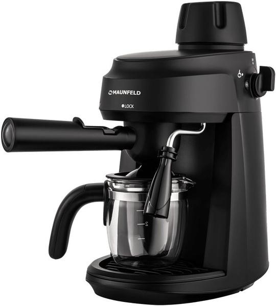 Кофемашина Maunfeld MF-733BK рожкового типа купить на OZON по низкой ...