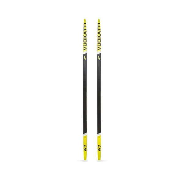 Лыжи 160 VUOKATTI с насечками степ Black/Yellow купить на OZON по ...
