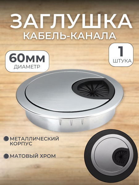 Заглушка для кабель канала, для проводов, металлическая,круглая купить ...
