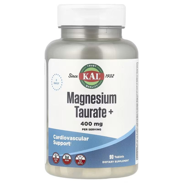 Магний таурат KAL Magnesium Taurate 400 мг 90 таблеток купить на OZON ...