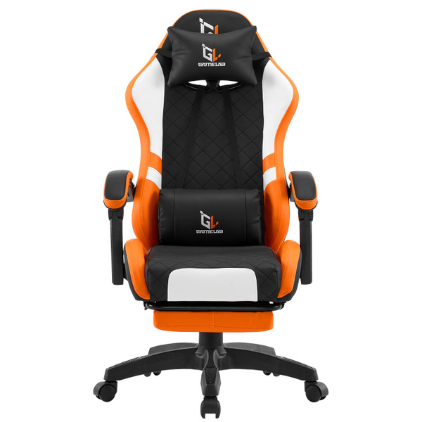 Кресло компьютерное с подставкой для ног GAMELAB TETRA COMFORT Orange ...