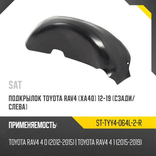 Подкрылок Toyota RAV4 (XA40) 12-19 (Сзади/ Слева)