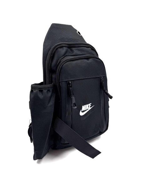 Вытянутая сумка Nike кросс-боди с держателем для бутылок, черная ...