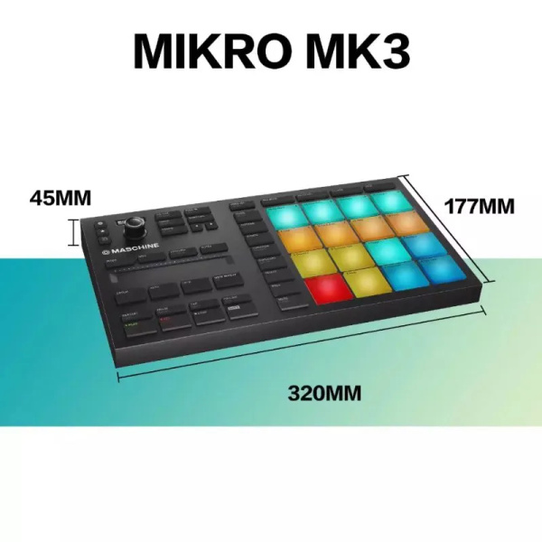 Профессиональная драм-машина NI Maschine Mikro mk3 - купить с доставкой ...