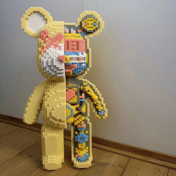 Характеристики Зд конструктор пластиковый блочный BearBrick медведь для ...