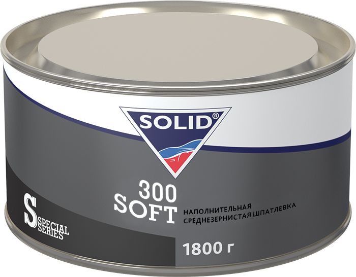 Шпатлевка наполнительная среднезернистая SOLID 300 SOFT - (фасовка 2000 гр)